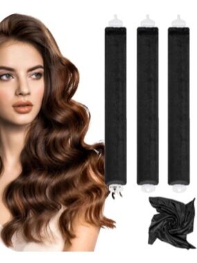 Heatless Hair Curlers - Black
